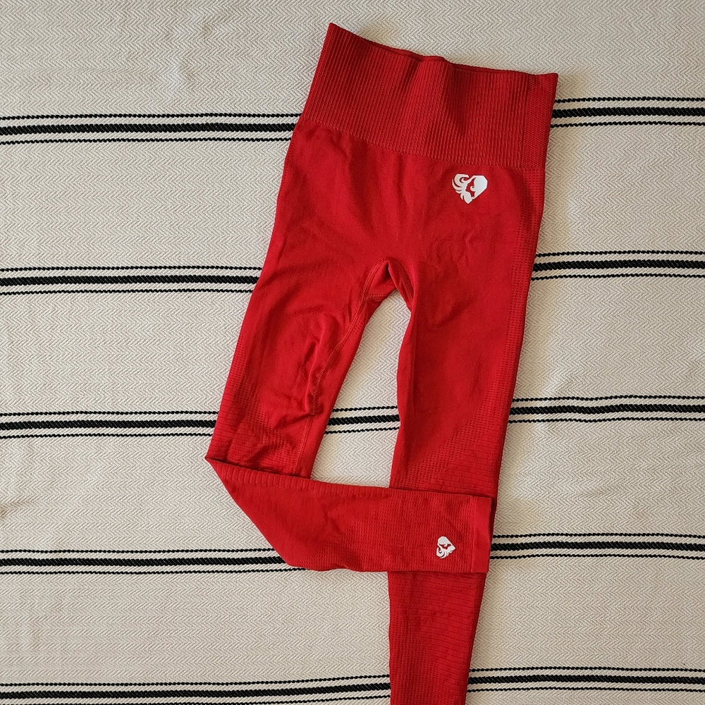 NWT Women's Best Power Seamless Leggings - Red